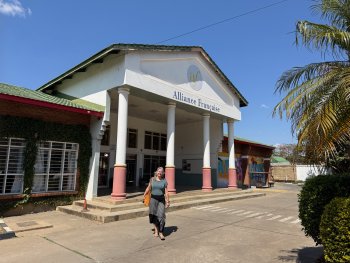 De Alliance Francaise, frans cultuur in Zambia. Helaas niet meer.