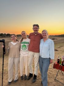 Samen tijdens evening safari drive in South Luangwa